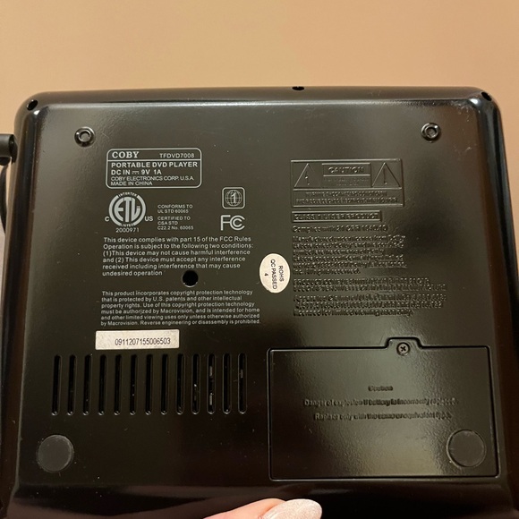 Coby V-zon portable DVD. Like new in great condition 
7” - Picture 5 of 5